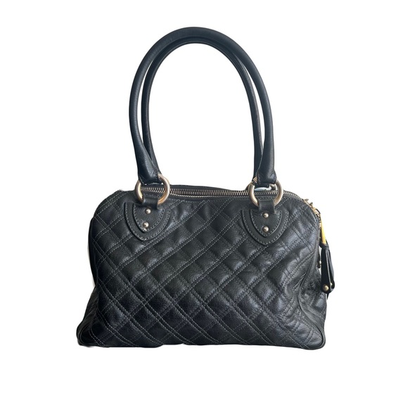 Marc Jacobs Blake Quilted Pebbled Leather Purse in Black with Gold Hardware - Picture 2 of 12